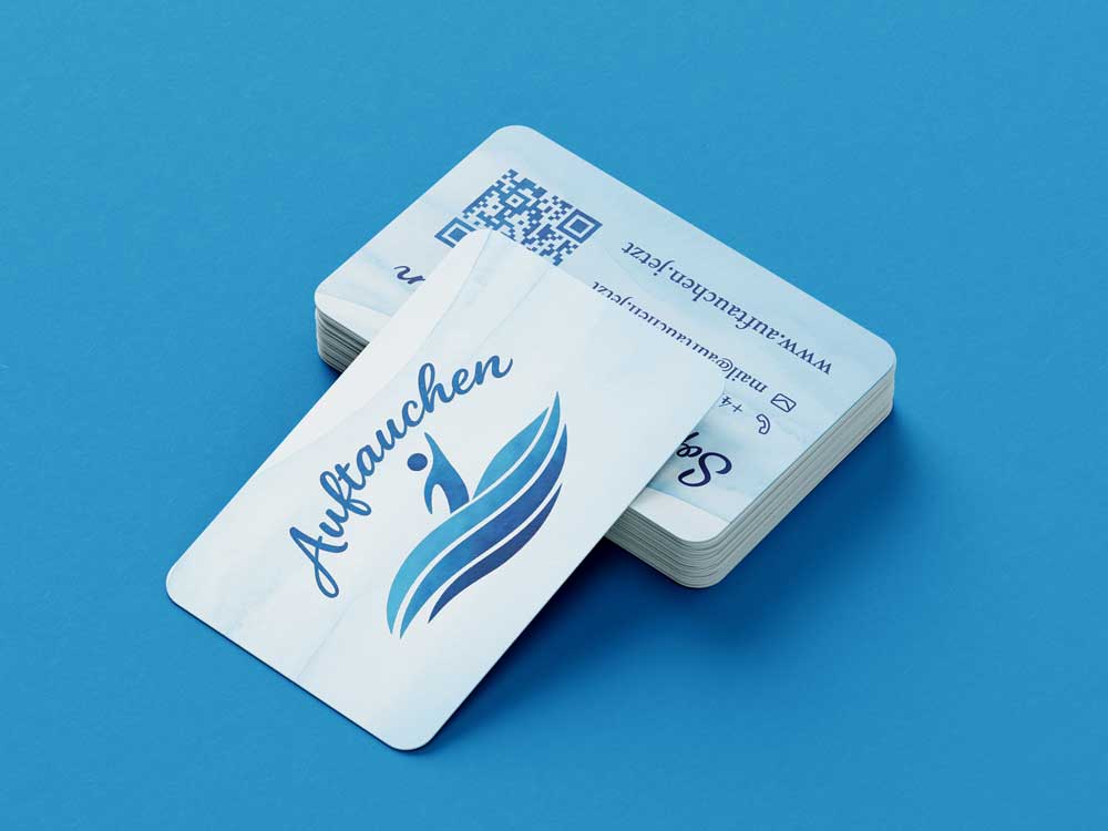 Branding und Webdesign für Auftauchen – traumazentrierte Beratung EMDR Dresden mit Aquarell-Logo