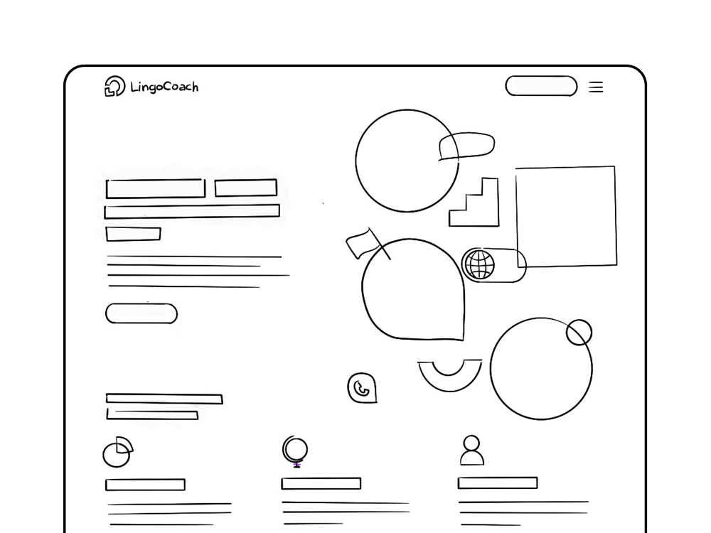 Webdesign Mockup mit modernem UI-Design Webdesign Mockup mit modernem UI-Design und klarer Seitenstruktur