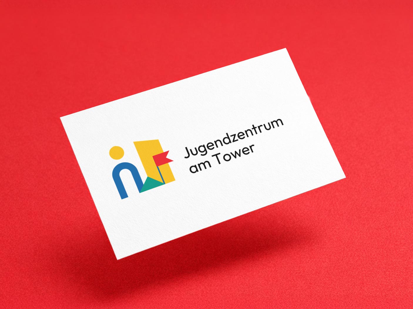 Abstraktes modernes Logo-Design als Entwurf für das Jugendhaus