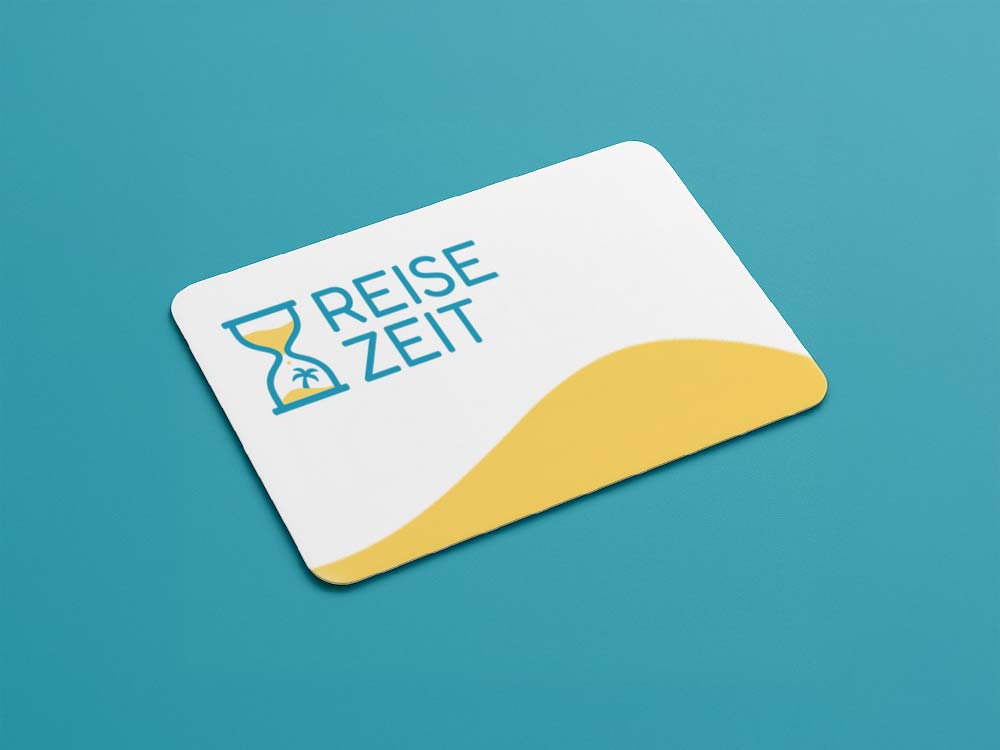 Logodesign für Reiseunternehmen mit modernem Design und frischen Farben